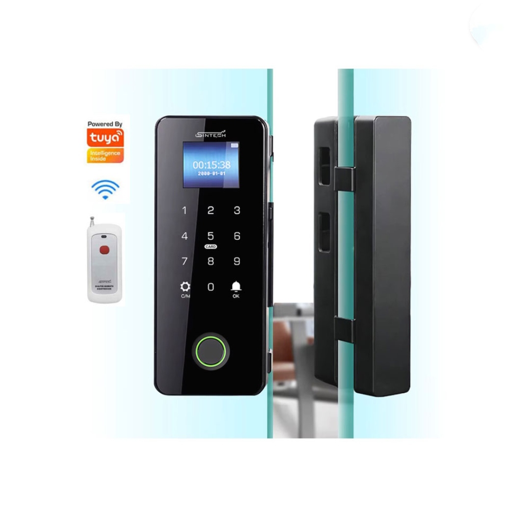 WiFi Smart Glass Door Lock (with Remote) (ST-506GTR)