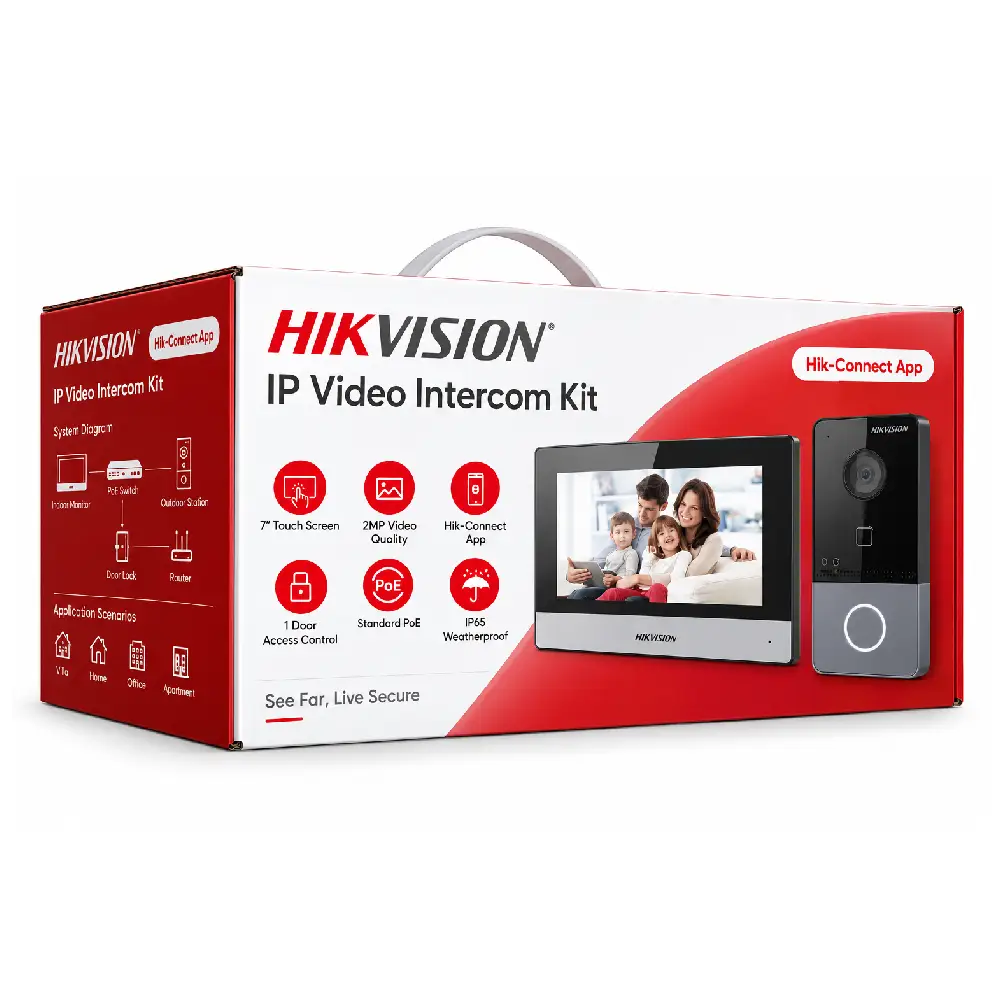 Hikvision IP Video Intercom Kit With Indoor And Door Station