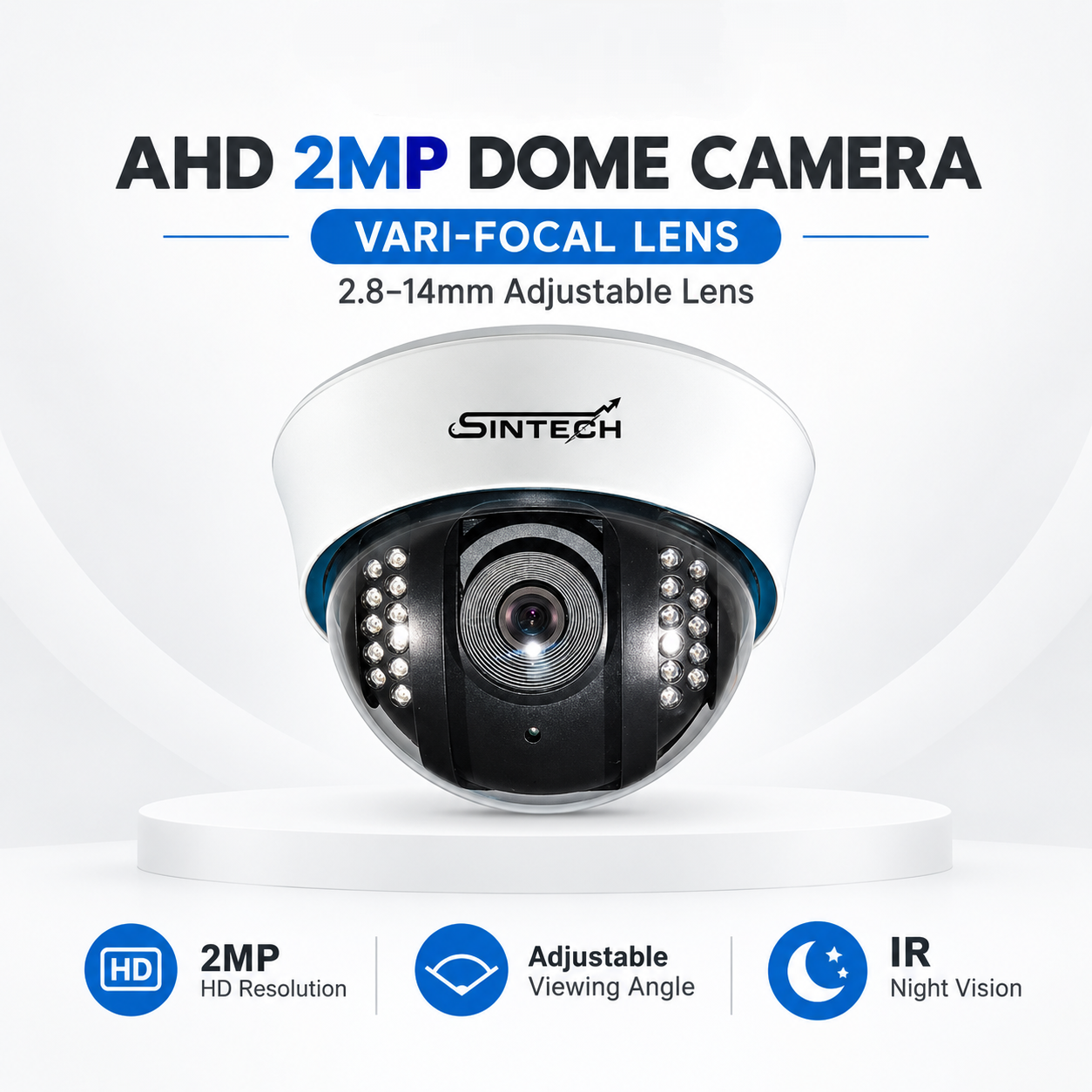 2MP AHD Veri-focal Dome (2.8 to 14mm) (ST-48Q)